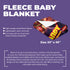 Personalized Baby Superhero Blanket – The Flash Style with Custom Name & Birthday